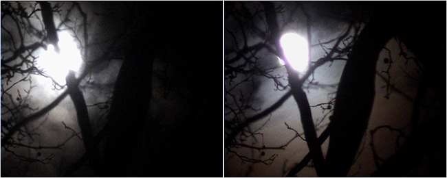 LA LUNA, (two stills from) digital video, 2002